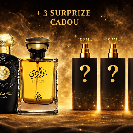 Opulent Oud + Bawadi + 3 Parfumuri de 100ML Surpriza