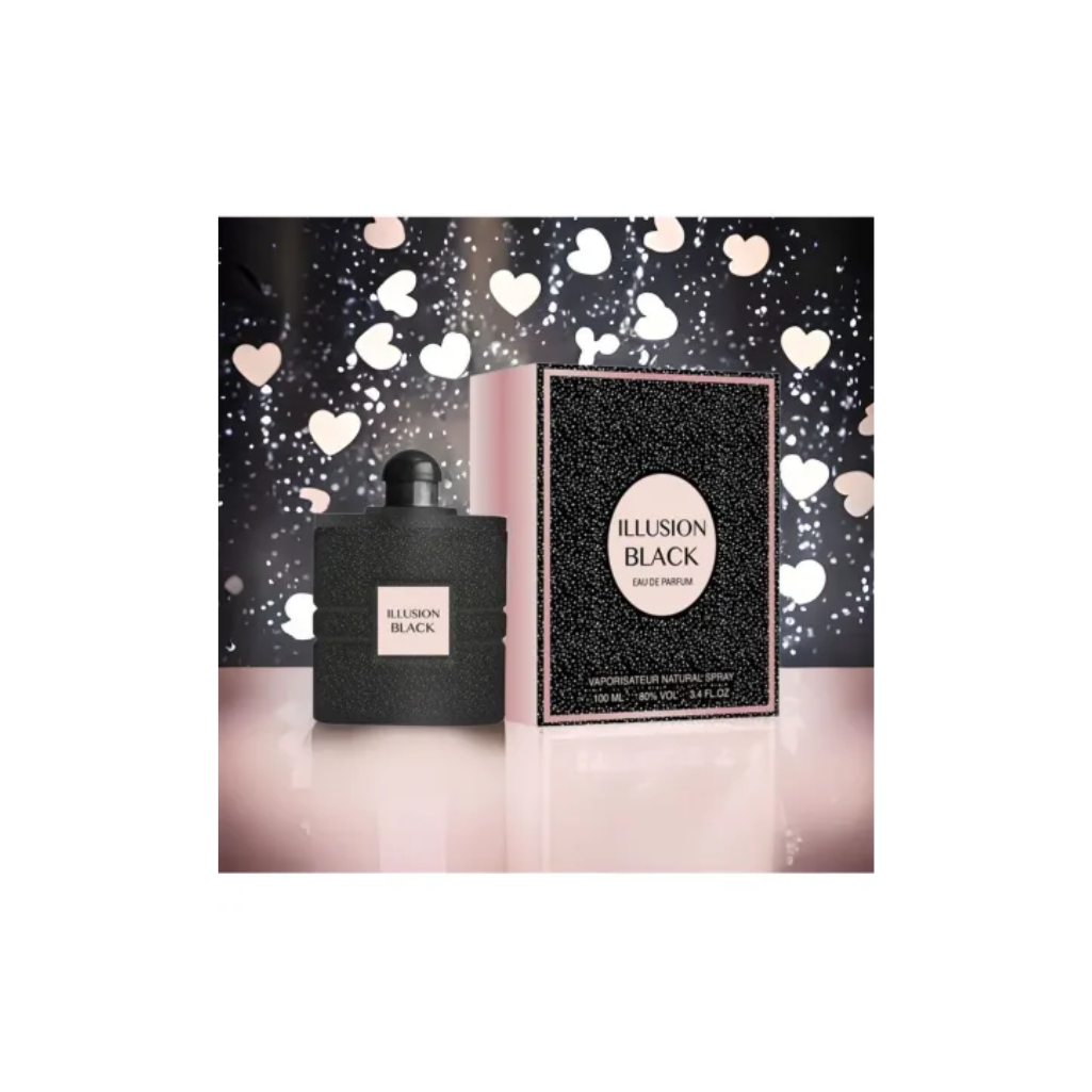 Illusion Black 100ML, Inspirat din Black Opium Yves Saint Laurent - CasaDeParfumuri