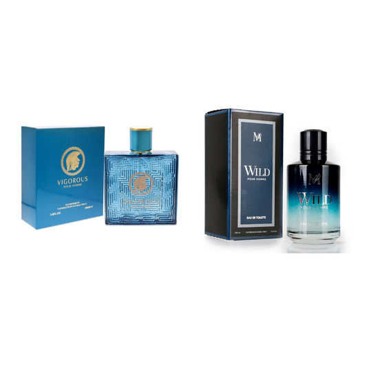 Set 2 Parfumuri pentru Barbati 100ML, Vigorous Men + Wild - CasaDeParfumuri