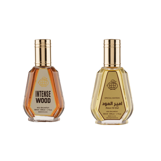 Set 2 Parfumuri Unisex Arabesti 50ML, Intense WOOD + Ameer al oud