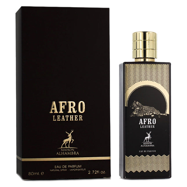 Afro Leather de la Maison Alhambra -Apa de Parfum pentru Barbati 80ml