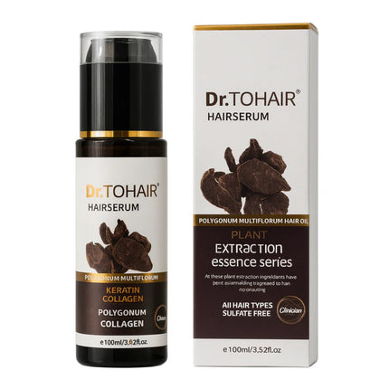 Ser pentru stimulare densitate par Dr. TOHAIR Polygonum Multiflorum – Keratină & Colagen, 100 ml