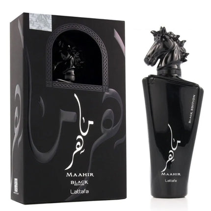 Maahir Black Edition de la Lattafa - Apa de Parfum pentru Barbati 100ml