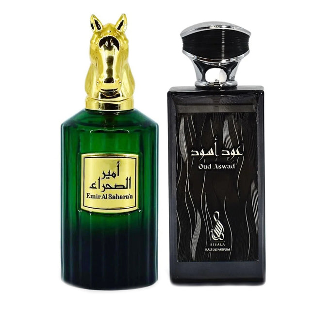 Set 2 Parfumuri Barbati Arabesti la 100ML, de la Sterling Perfumes. Emir Al Sahara + Oud Aswad