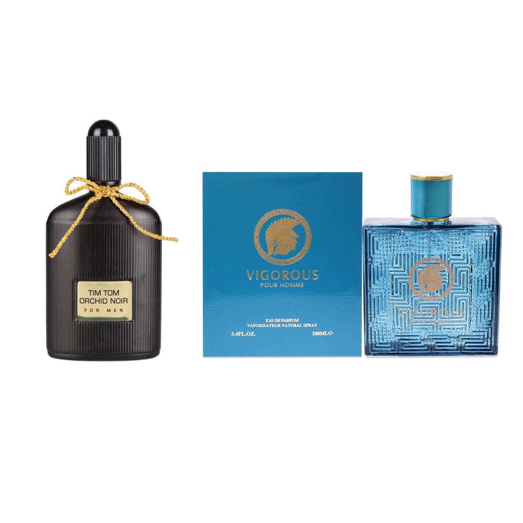 Set 2 Parfumuri pentru Barbati 100ML, Tim Tom Orchid Noir + Vigorous Men - CasaDeParfumuri