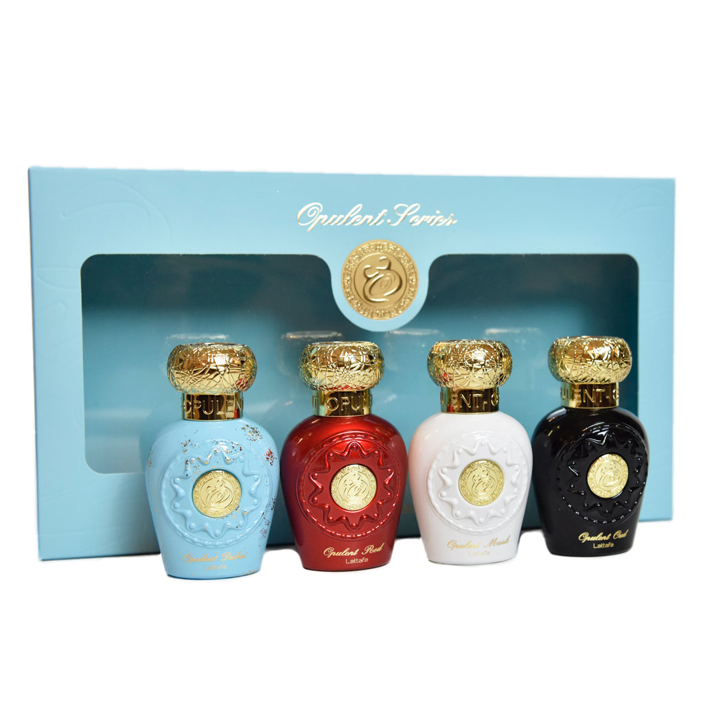 Set 4 Parfumuri Arabesti Lattafa Opulent 25ML, Opulent Dubai + Opulent Musk + Opulent Oud + Opulent Red