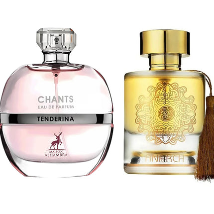 Set 2 Parfumuri LUX de Dama Arabesti de la Maison Alhambra 100ML, Chants Tenderina + Anarch