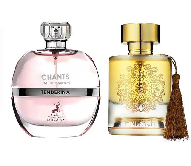 Set 2 Parfumuri LUX de Dama Arabesti de la Maison Alhambra 100ML, Chants Tenderina + Anarch