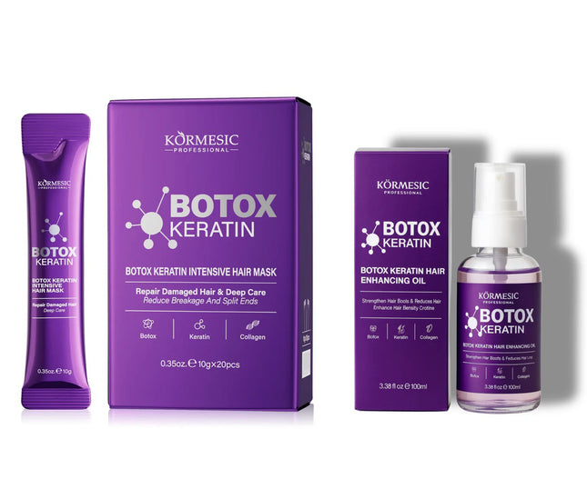 Set Kormesic Botox Keratina Tratament si Ulei de Regenerare