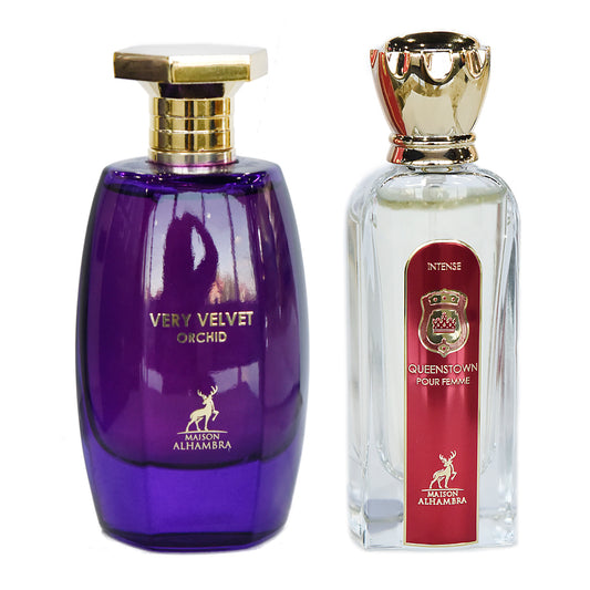 Set 2 Parfumuri Dama Arabesti 100ML, Very Velvet Orchid + Queenstown